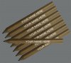 ezpencils - 24 pkg Personalized Hexagon Natural Golf Pencils ezpencils - 24 pkg Personalized Hexagon Natural Golf Pencils