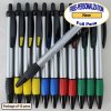 Personalized Foil Pen, Silver Body with a Assort Gripper 12 pkg Personalized Foil Pen, Silver Body with a Assort Gripper 12 pkg