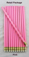 ezpencils - 12 pkg. Blank Hexagon Pencils - Pink ezpencils - 12 pkg. Blank Hexagon Pencils - Pink