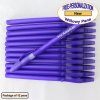 Personalized Willowy Pen, Solid Purple Body Clear Grip 12 pkg Personalized Willowy Pen, Solid Purple Body Clear Grip 12 pkg
