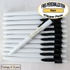 Personalized Clipper Pen, Clear Body with a Black Clip 12 pkg Personalized Clipper Pen, Clear Body with a Black Clip 12 pkg