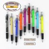 Assorted - Silver Clip/Top/Bottom, Black Grip- Wave Pen 12 pkg. Assorted - Silver Clip/Top/Bottom, Black Grip- Wave Pen 12 pkg.
