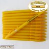 Personalized Willowy Pen, Solid Yellow Body Clear Grip 12 pkg Personalized Willowy Pen, Solid Yellow Body Clear Grip 12 pkg