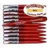 Red Body - Silver Accents - Cyclone Pens - 12 pkg. Red Body - Silver Accents - Cyclone Pens - 12 pkg.