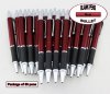 Bullet Pens - Burgundy Body and Silver Accents - Blanks - 50pkg Bullet Pens - Burgundy Body and Silver Accents - Blanks - 50pkg