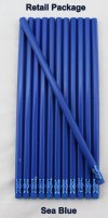 ezpencils - 12 pkg. Blank Hexagon Pencils - Sea Blue ezpencils - 12 pkg. Blank Hexagon Pencils - Sea Blue