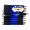 Blue Body - Silver Accents, Black Grip/Clip - Storm Pen -12 pkg. Blue Body - Silver Accents, Black Grip/Clip - Storm Pen -12 pkg.