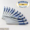 ezpencils - Personalized - Solid White Body with Sea Blue Click ezpencils - Personalized - Solid White Body with Sea Blue Click