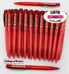 Cyclone Pen -Red Body and Silver Accent- Blanks - 50pkg Cyclone Pen -Red Body and Silver Accent- Blanks - 50pkg