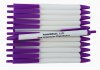 White Body - Purple Top & Bottom - Champion Pens - 12 pkg. White Body - Purple Top & Bottom - Champion Pens - 12 pkg.