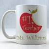 #1 Teacher Personalized Coffee Mug #1 Teacher Personalized Coffee Mug