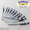 ezpencils - Personalized - Solid White Body with Navy Blue Click ezpencils - Personalized - Solid White Body with Navy Blue Click