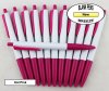 Breeze Pens - White Body with Hot Pink Accents - Blanks - 50pkg Breeze Pens - White Body with Hot Pink Accents - Blanks - 50pkg