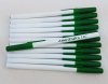 White Color Body - Green Color Cap Pens - 12 pkg. White Color Body - Green Color Cap Pens - 12 pkg.