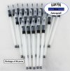 Apprise Pens - Plastic Body with Black Accents - Blanks - 50pkg Apprise Pens - Plastic Body with Black Accents - Blanks - 50pkg