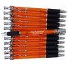 Orange Body- Silver Clip/Top/Bottom, Black Grip Wave Pen 12 pkg. Orange Body- Silver Clip/Top/Bottom, Black Grip Wave Pen 12 pkg.