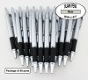 Bullet Pens - Silver Body and Silver Accents - Blanks - 50pkg Bullet Pens - Silver Body and Silver Accents - Blanks - 50pkg