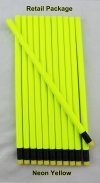 ezpencils - 12 pkg. Blank Hexagon Pencils - Neon Yellow ezpencils - 12 pkg. Blank Hexagon Pencils - Neon Yellow