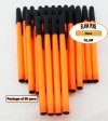 Colored Slim Pen-Neon Orange Body, Cap and Accent-Blanks-50pkg Colored Slim Pen-Neon Orange Body, Cap and Accent-Blanks-50pkg