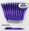 Particle Pen -Purple Body, Clicker and Grip- Blanks - 50pkg Particle Pen -Purple Body, Clicker and Grip- Blanks - 50pkg