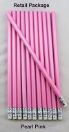 ezpencils - 12 pkg. Blank Hexagon Pencils - Pearl Pink ezpencils - 12 pkg. Blank Hexagon Pencils - Pearl Pink