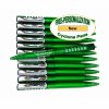 Green Body - Silver Accents - Cyclone Pens - 12 pkg. Green Body - Silver Accents - Cyclone Pens - 12 pkg.