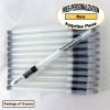 Personalized Apprise Pen, Translucent Body Black Grip 12 pkg. Personalized Apprise Pen, Translucent Body Black Grip 12 pkg.
