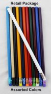 ezpencils - 12 pkg. Blank Hexagon Pencils - Assorted Colors ezpencils - 12 pkg. Blank Hexagon Pencils - Assorted Colors