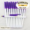 Slim Pen, White Body, Purple Accents, 12 pkg - Custom Image Slim Pen, White Body, Purple Accents, 12 pkg - Custom Image