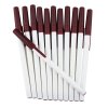 Slim Pen -White Body and Burgundy Accents- Blanks - 50pkg Slim Pen -White Body and Burgundy Accents- Blanks - 50pkg