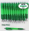 Grid Pen - Clear Green Body with Grid Grip - Blanks - 50pkg Grid Pen - Clear Green Body with Grid Grip - Blanks - 50pkg