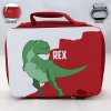 Personalized Dinosaur Theme - Red School Lunch Box for kids Personalized Dinosaur Theme - Red School Lunch Box for kids