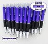 Bullet Pens - Purple Body and Silver Accents - Blanks - 50pkg Bullet Pens - Purple Body and Silver Accents - Blanks - 50pkg