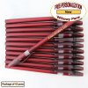 Personalized Willowy Pen, Solid Burgundy Body Clear Grip 12 pkg Personalized Willowy Pen, Solid Burgundy Body Clear Grip 12 pkg