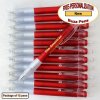 Personalized Buzz Pen, Translucent Red Body Clear Grip 12 pkg Personalized Buzz Pen, Translucent Red Body Clear Grip 12 pkg