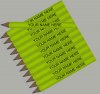 ezpencils - 24 pkg Personalized Hexagon Neon Yellow Golf Pencils ezpencils - 24 pkg Personalized Hexagon Neon Yellow Golf Pencils