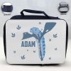 Personalized Butterfly Theme - Blue School Lunch Box for kids Personalized Butterfly Theme - Blue School Lunch Box for kids