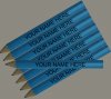 ezpencils - 24 pkg Personalized Hexagon Sky Blue Golf Pencils ezpencils - 24 pkg Personalized Hexagon Sky Blue Golf Pencils