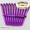 Cyclone Pen, Purple Body, Silver Accents, 12 pkg -Custom Image Cyclone Pen, Purple Body, Silver Accents, 12 pkg -Custom Image