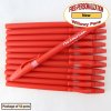 Personalized Willowy Pen, Solid Red Body Clear Grip 12 pk Personalized Willowy Pen, Solid Red Body Clear Grip 12 pk