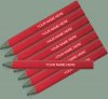 ezpencils - 24 pkg Personalized Hexagon Neon Pink Golf Pencils ezpencils - 24 pkg Personalized Hexagon Neon Pink Golf Pencils