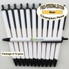 Champion Pen, White Body, Black Accents 12 pkg - Custom Image Champion Pen, White Body, Black Accents 12 pkg - Custom Image