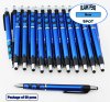 Spot Pen-Silver Accents, Blue Body & Spotted Grip-Blanks-50pkg Spot Pen-Silver Accents, Blue Body & Spotted Grip-Blanks-50pkg
