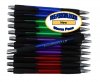 Assorted - Silver Accents, Black Grip/Clip - Storm Pen -12 pkg. Assorted - Silver Accents, Black Grip/Clip - Storm Pen -12 pkg.