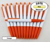 Breeze Pens - White Body with Orange Accents - Blanks - 50pkg Breeze Pens - White Body with Orange Accents - Blanks - 50pkg