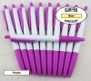 Breeze Pens - White Body with Purple Accents - Blanks - 50pkg Breeze Pens - White Body with Purple Accents - Blanks - 50pkg