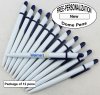 Dome Pen, White Body, Dark Blue Clip, 12 pkg - Custom Image Dome Pen, White Body, Dark Blue Clip, 12 pkg - Custom Image