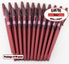 Willowy Pens-Burgundy Body & white Silicone Gripper-Blanks-50pkg Willowy Pens-Burgundy Body & white Silicone Gripper-Blanks-50pkg