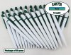 Dome Pen -White Body and Green Accents- Blanks - 50pkg Dome Pen -White Body and Green Accents- Blanks - 50pkg