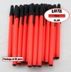 Colored Slim Pen-Neon Red Body, Cap and Accent-Blanks-50pkg Colored Slim Pen-Neon Red Body, Cap and Accent-Blanks-50pkg